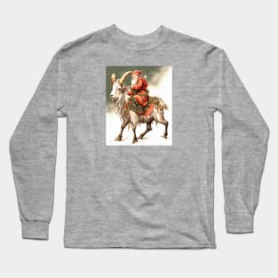 Scandanivian Mythology Julbocken Yule Goat And Tomte Long Sleeve T-Shirt